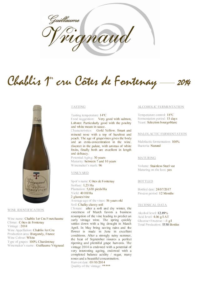 Côtes du Fontanay 2014